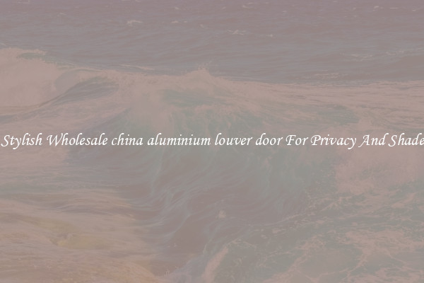 Stylish Wholesale china aluminium louver door For Privacy And Shade