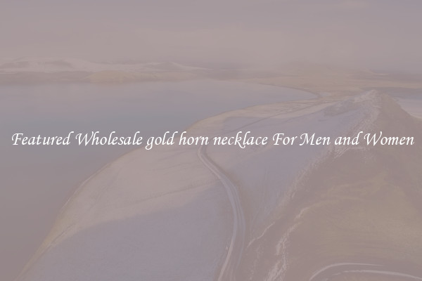Featured Wholesale gold horn necklace For Men and Women