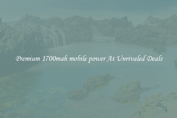 Premium 1700mah mobile power At Unrivaled Deals
