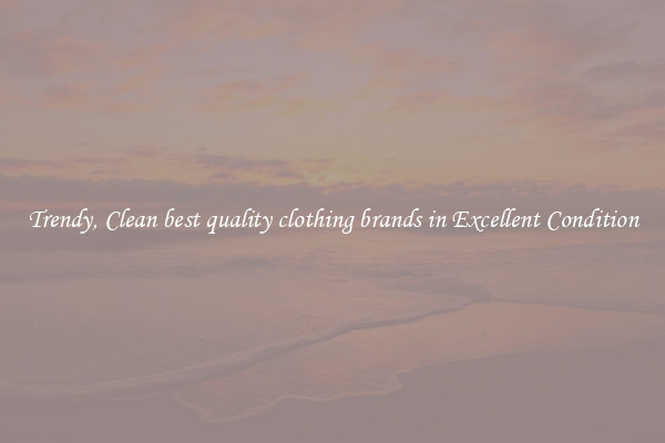 Trendy, Clean best quality clothing brands in Excellent Condition