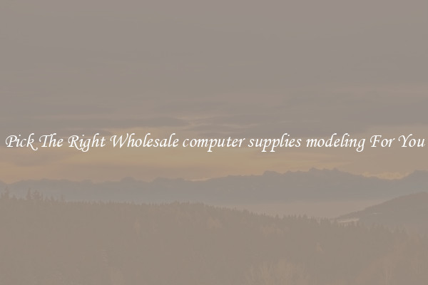 Pick The Right Wholesale computer supplies modeling For You