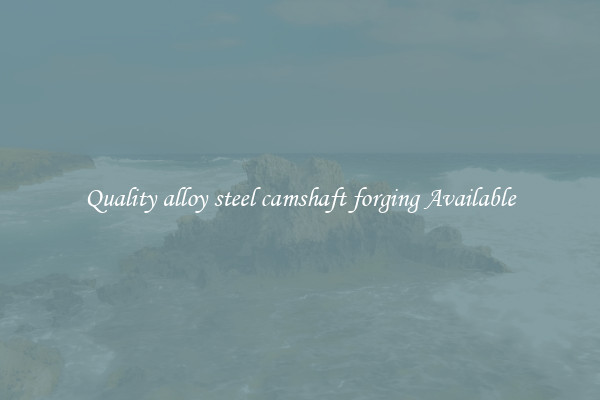 Quality alloy steel camshaft forging Available