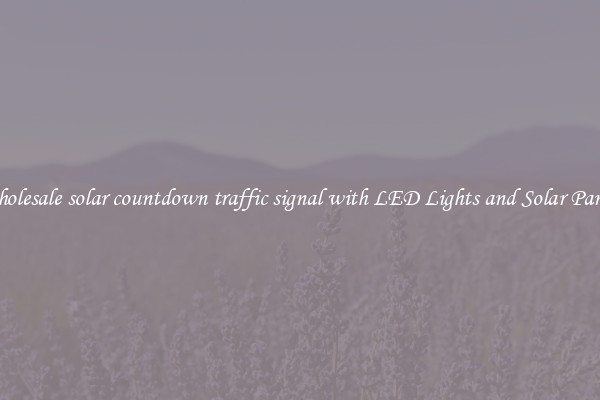 Wholesale solar countdown traffic signal with LED Lights and Solar Panels