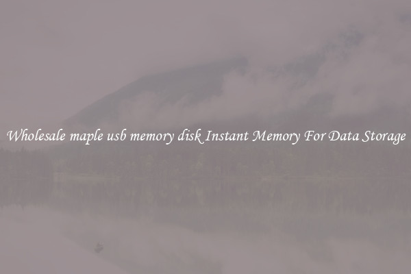 Wholesale maple usb memory disk Instant Memory For Data Storage