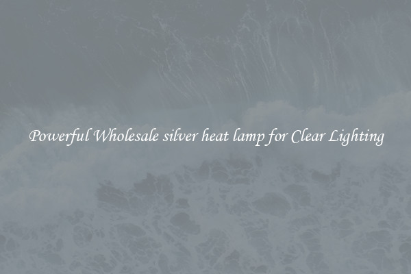 Powerful Wholesale silver heat lamp for Clear Lighting