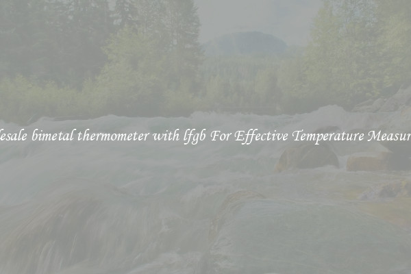 Wholesale bimetal thermometer with lfgb For Effective Temperature Measurement