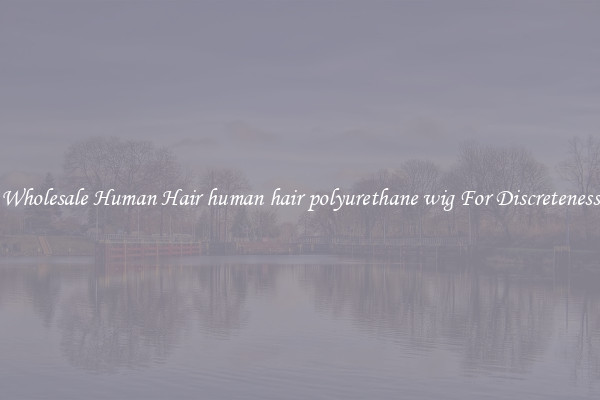 Wholesale Human Hair human hair polyurethane wig For Discreteness