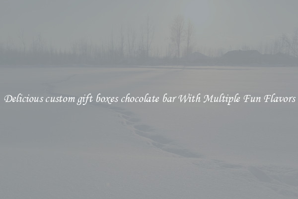 Delicious custom gift boxes chocolate bar With Multiple Fun Flavors